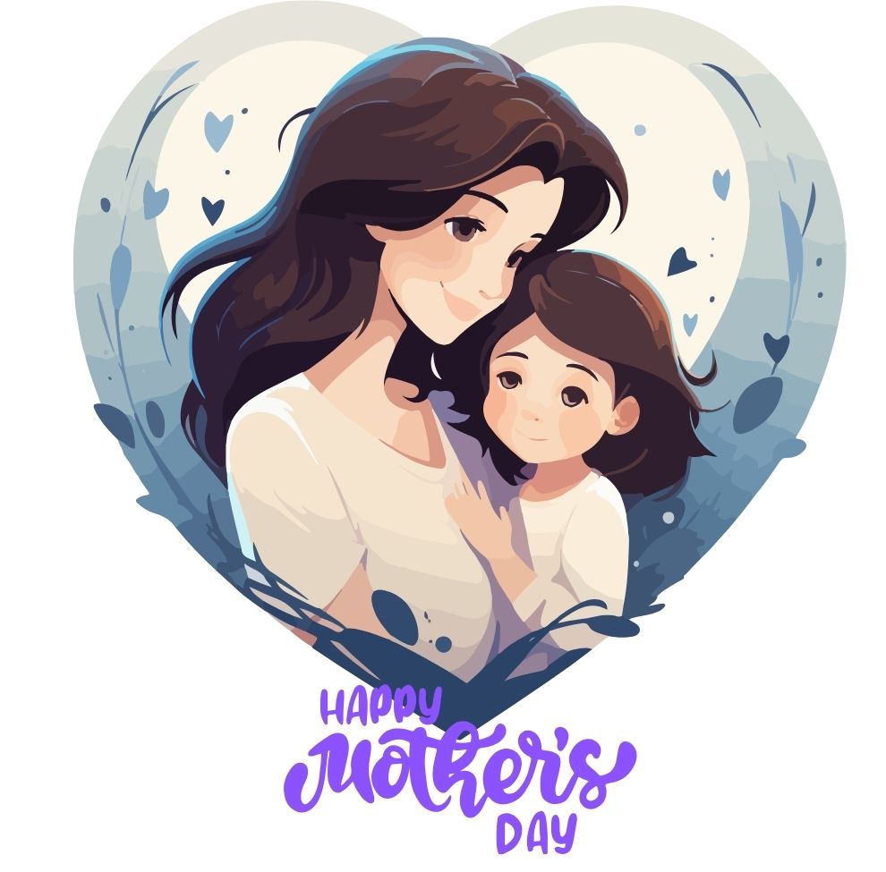 Mothers Day Coffee Mug (Blue Heart)