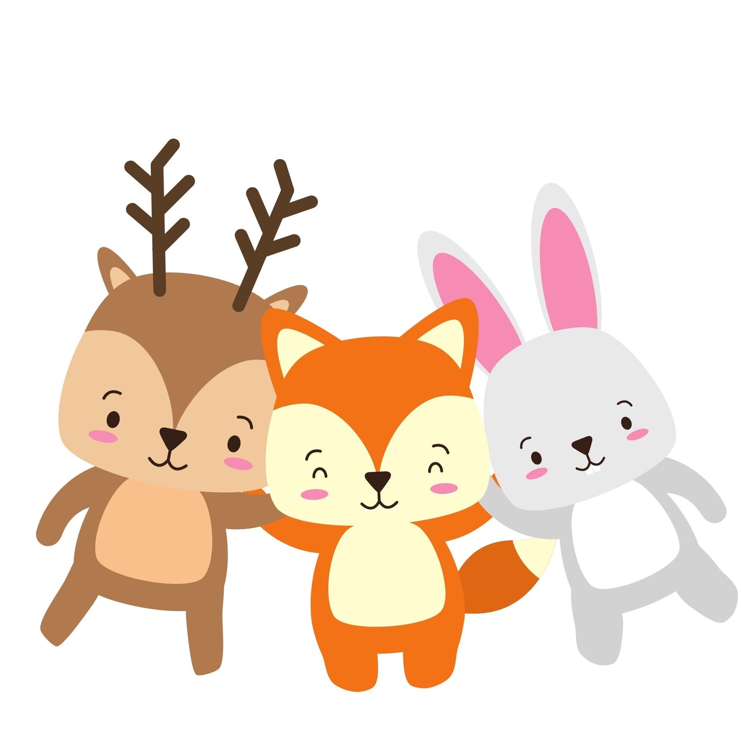 Baby Tote Bag Deer Fox Rabbit
