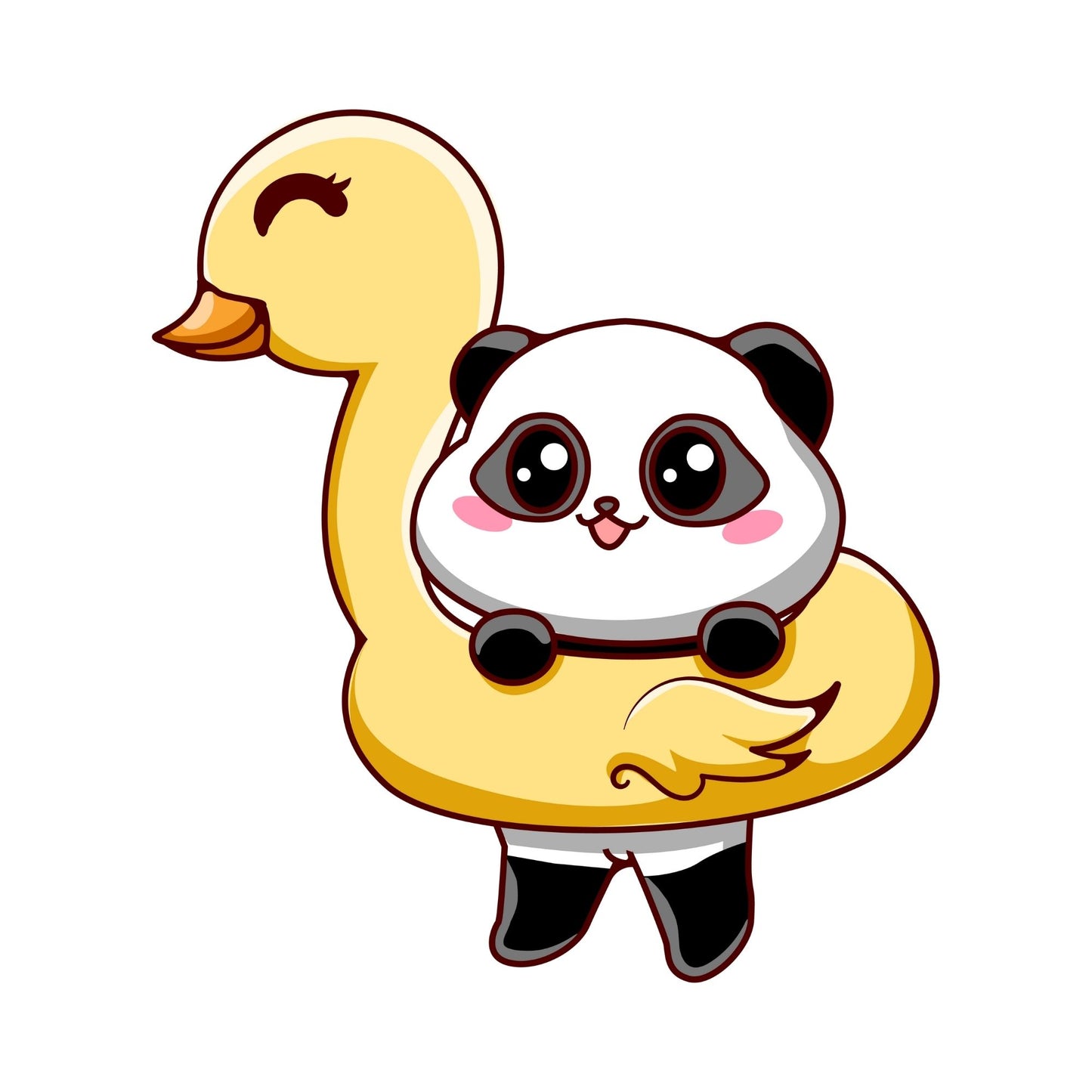 Baby Tote Bag Duck & Panda