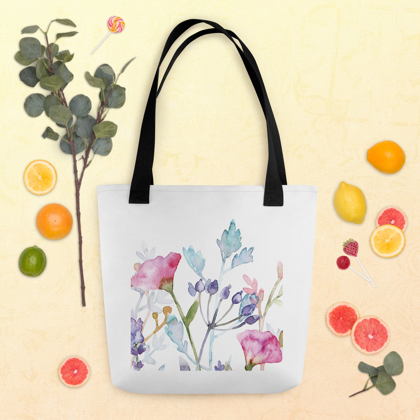 Pastel flowers 3 Tote bag