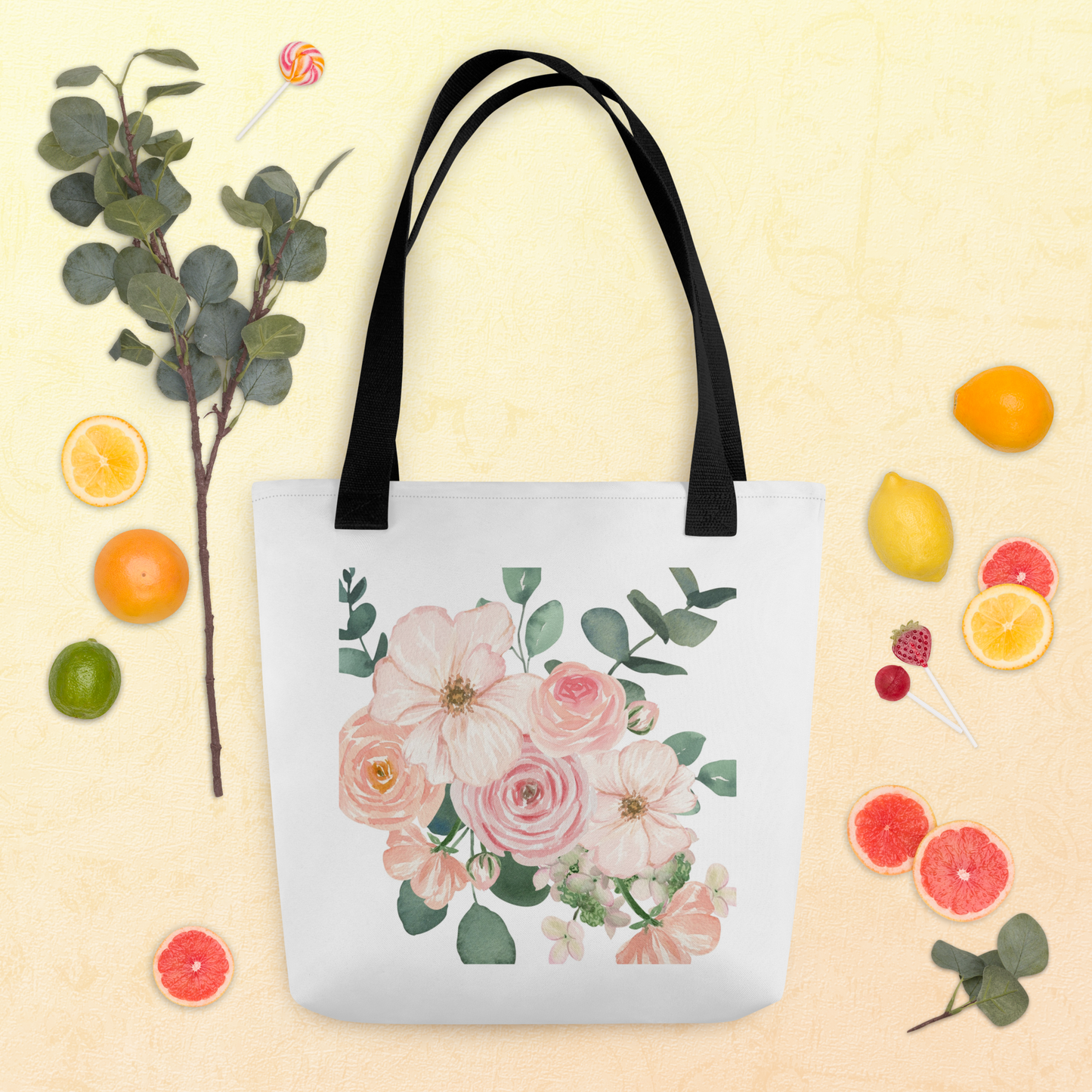 Pastel flowers 5 Tote bag