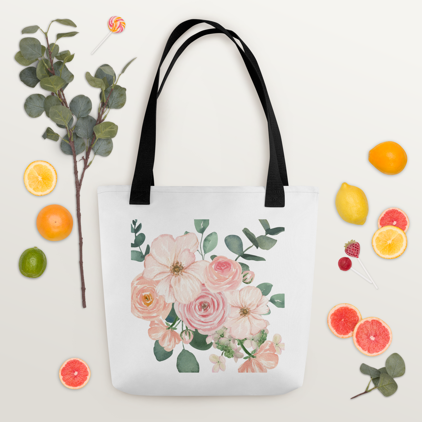Pastel flowers 5 Tote bag