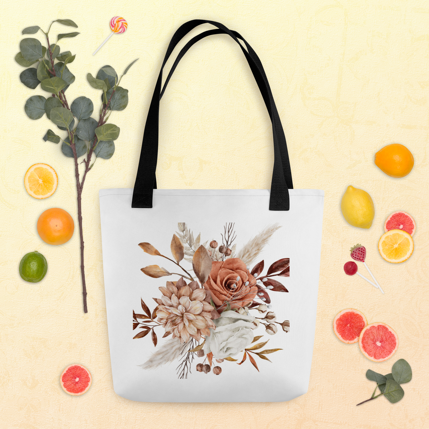 Pastel flowers 9 Tote bag