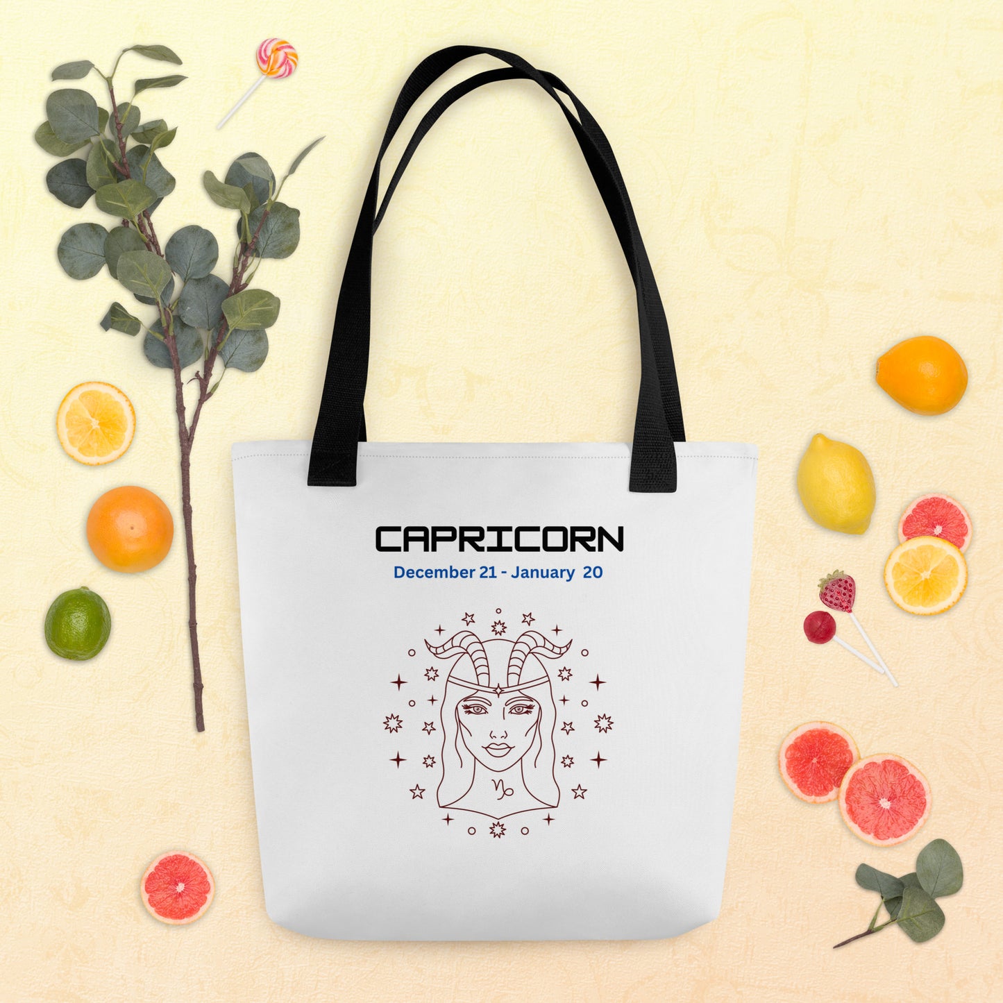 Zodiac Capricorn Tote Bag