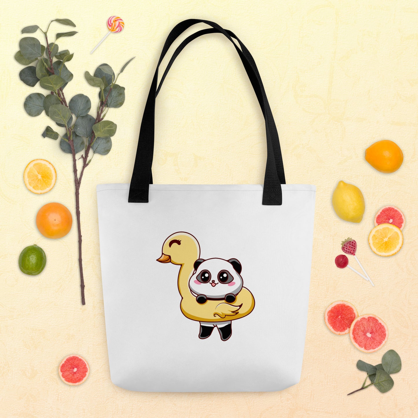 Baby Tote Bag Duck & Panda