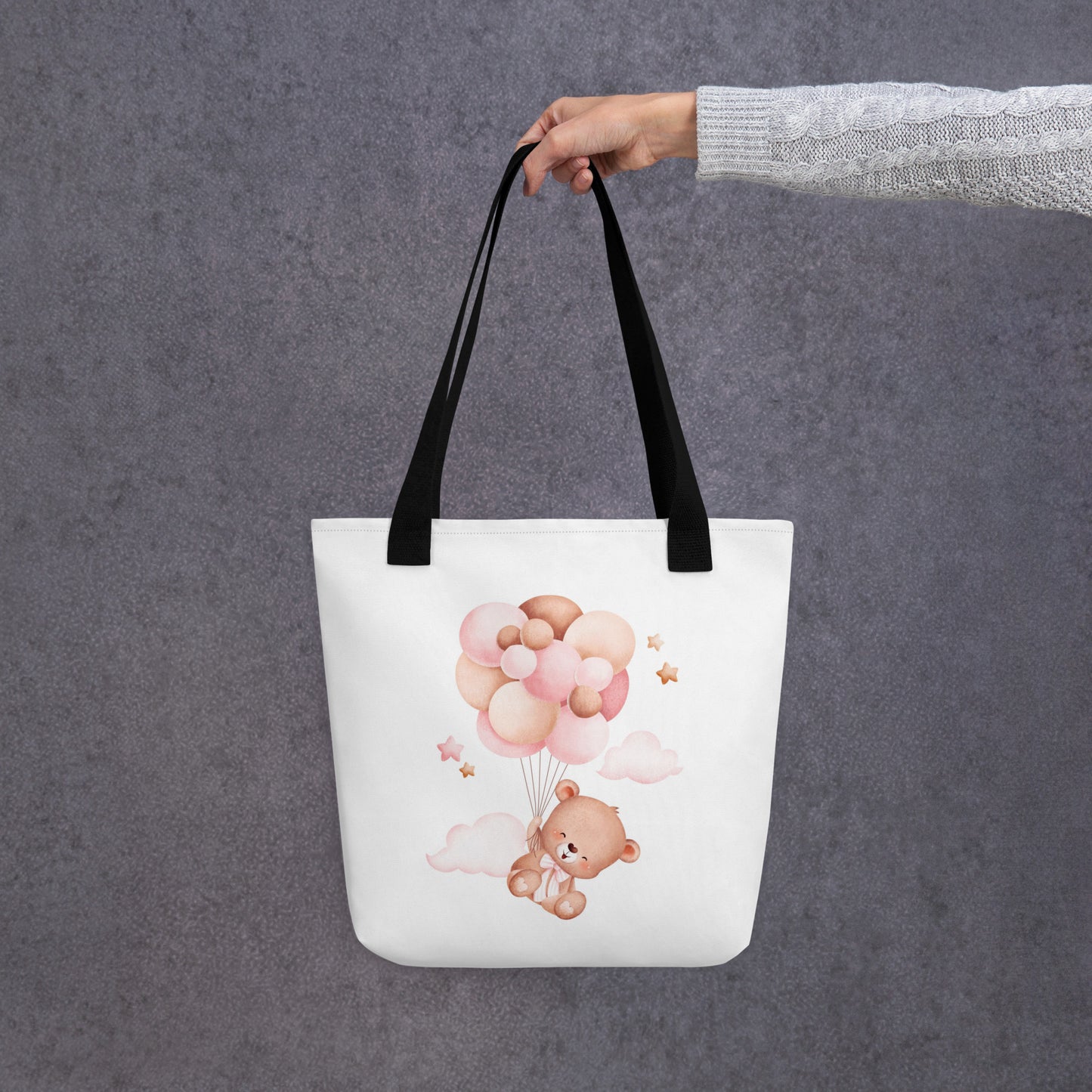 Baby Tote Bag Flying Teddy Bear