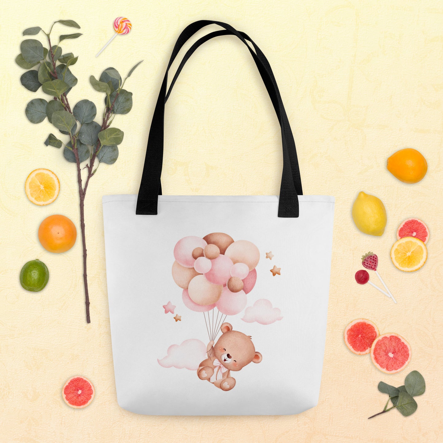 Baby Tote Bag Flying Teddy Bear