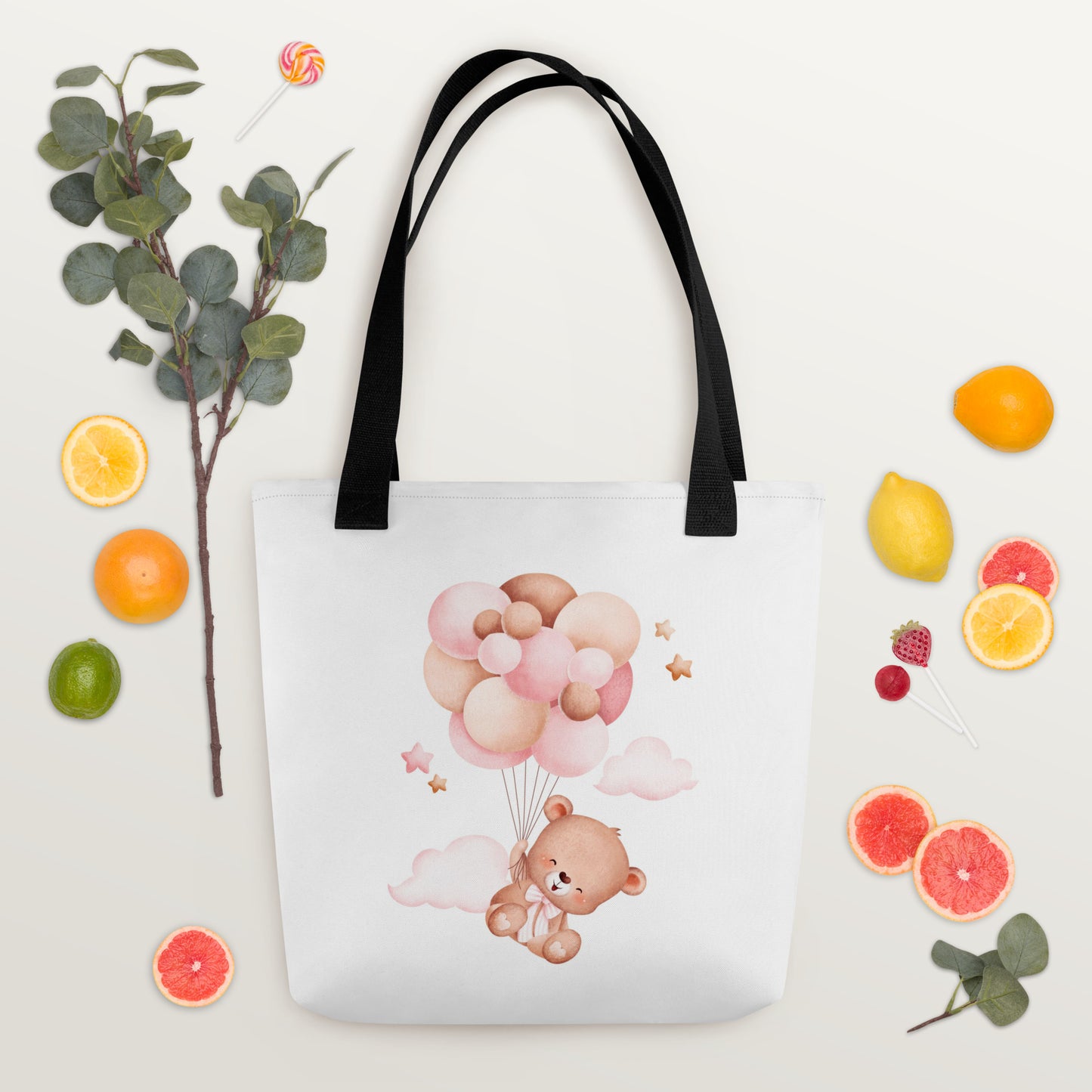 Baby Tote Bag Flying Teddy Bear
