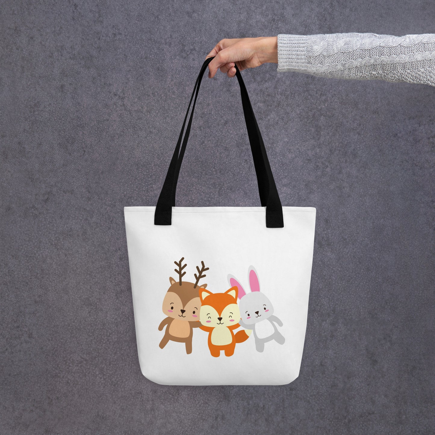 Baby Tote Bag Deer Fox Rabbit