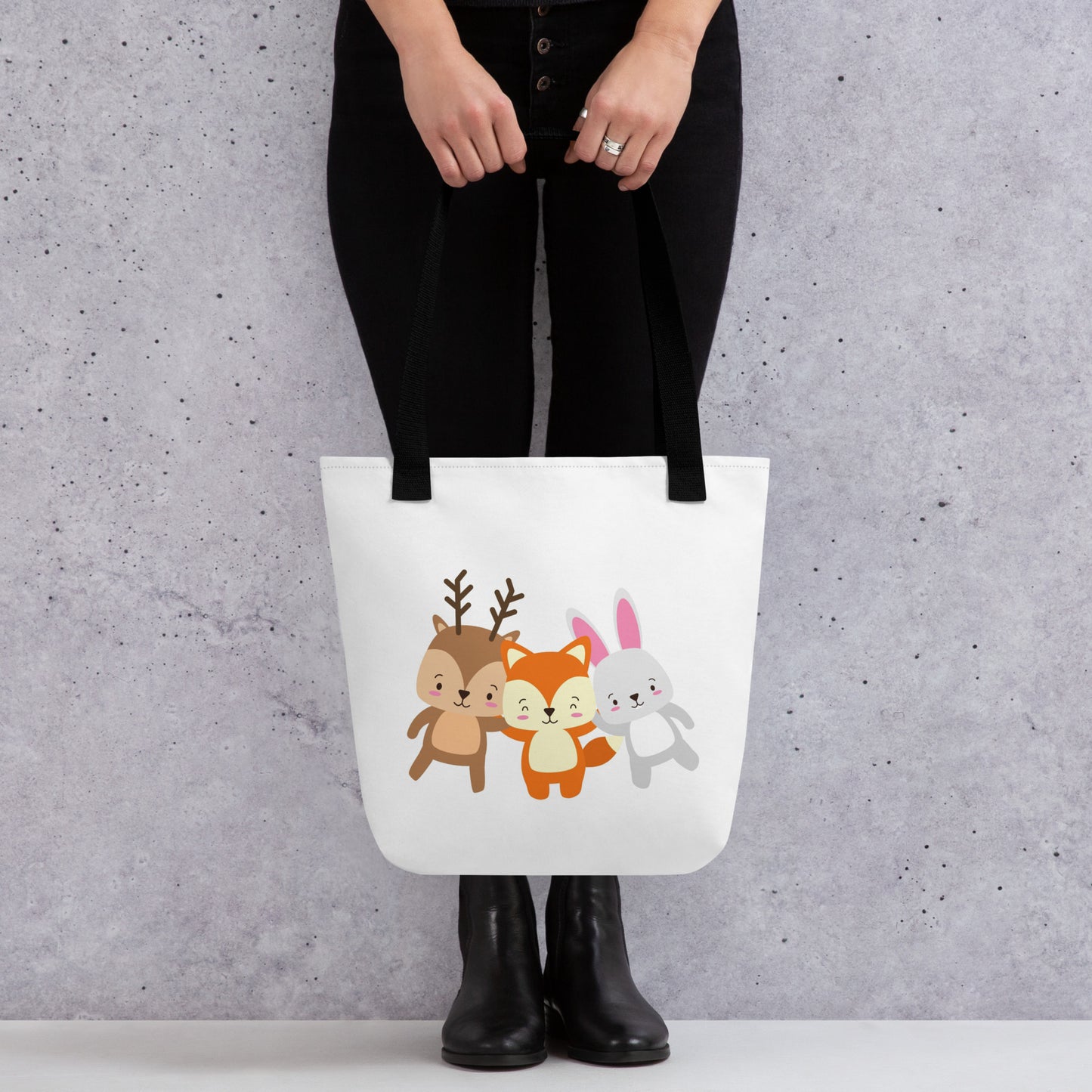 Baby Tote Bag Deer Fox Rabbit