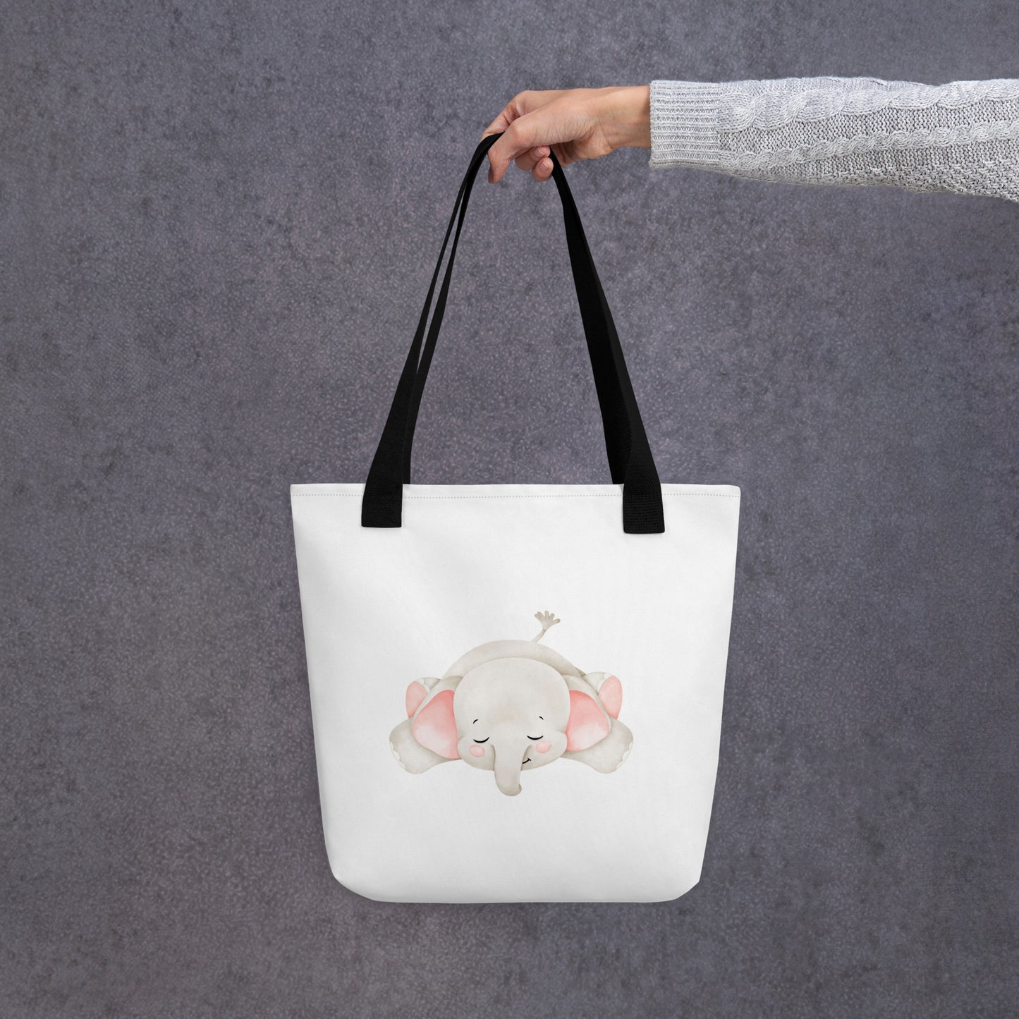 Baby Tote Bag Elephant Sleeping