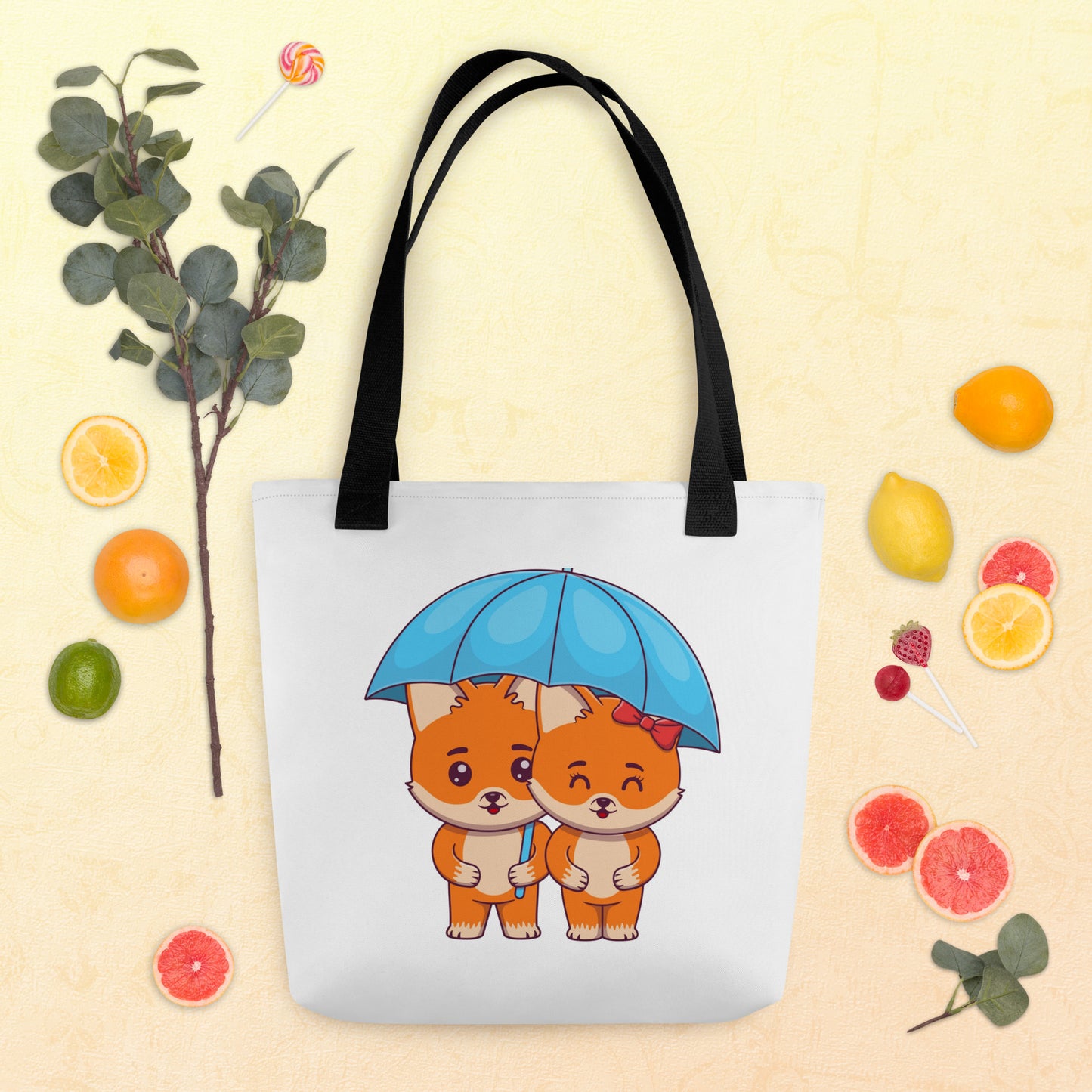 Baby Tote Bag Foxes