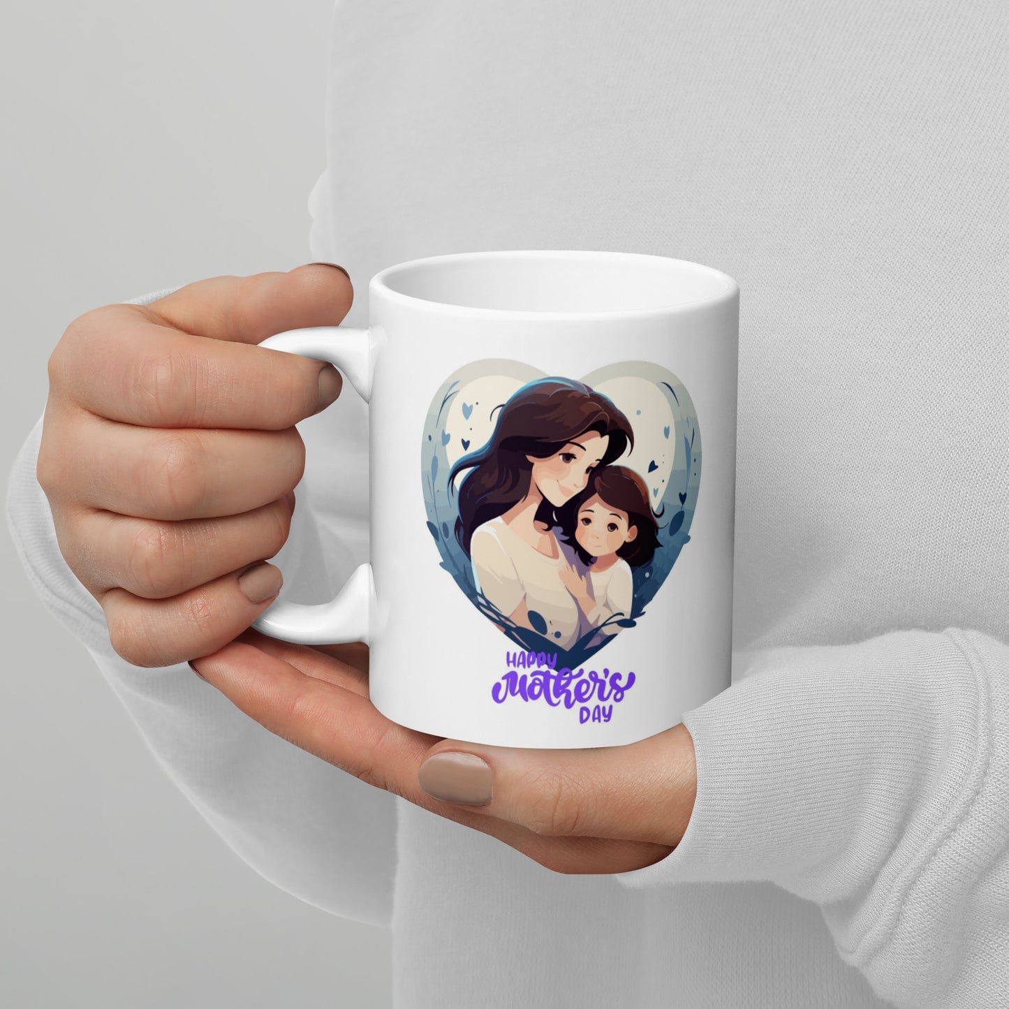 Mothers Day Coffee Mug (Blue Heart)