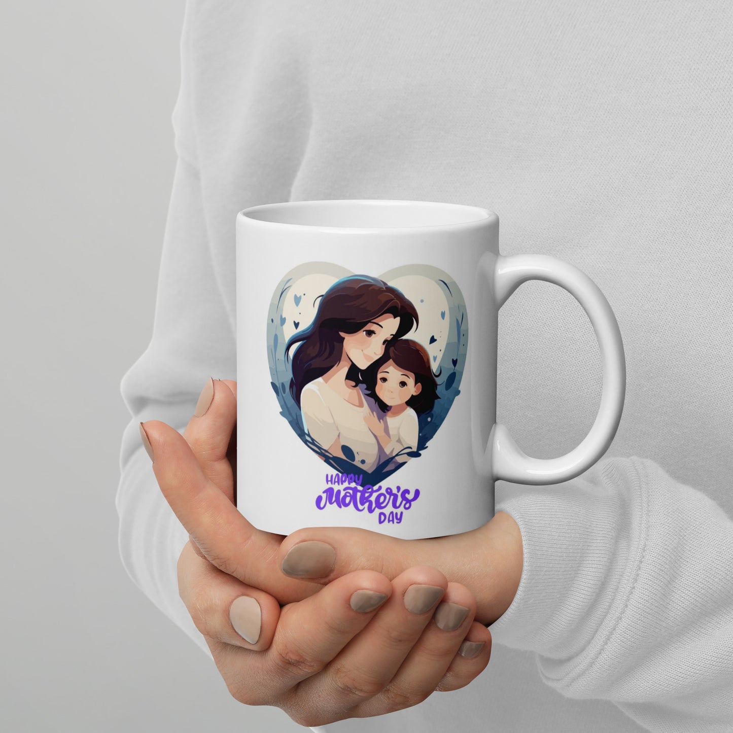 Mothers Day Coffee Mug (Blue Heart)