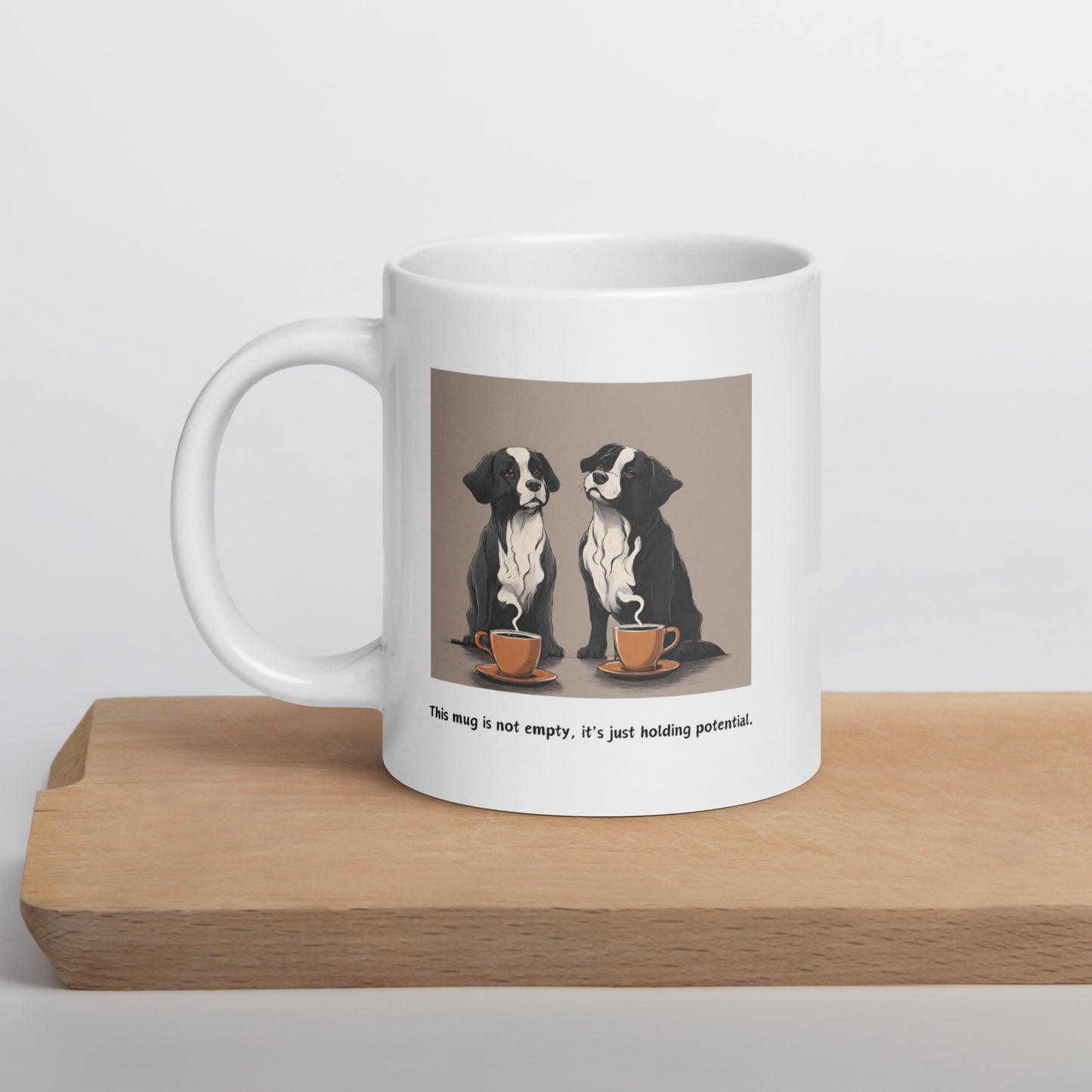Pick Me Up Quote with Dogs Coffee Mug