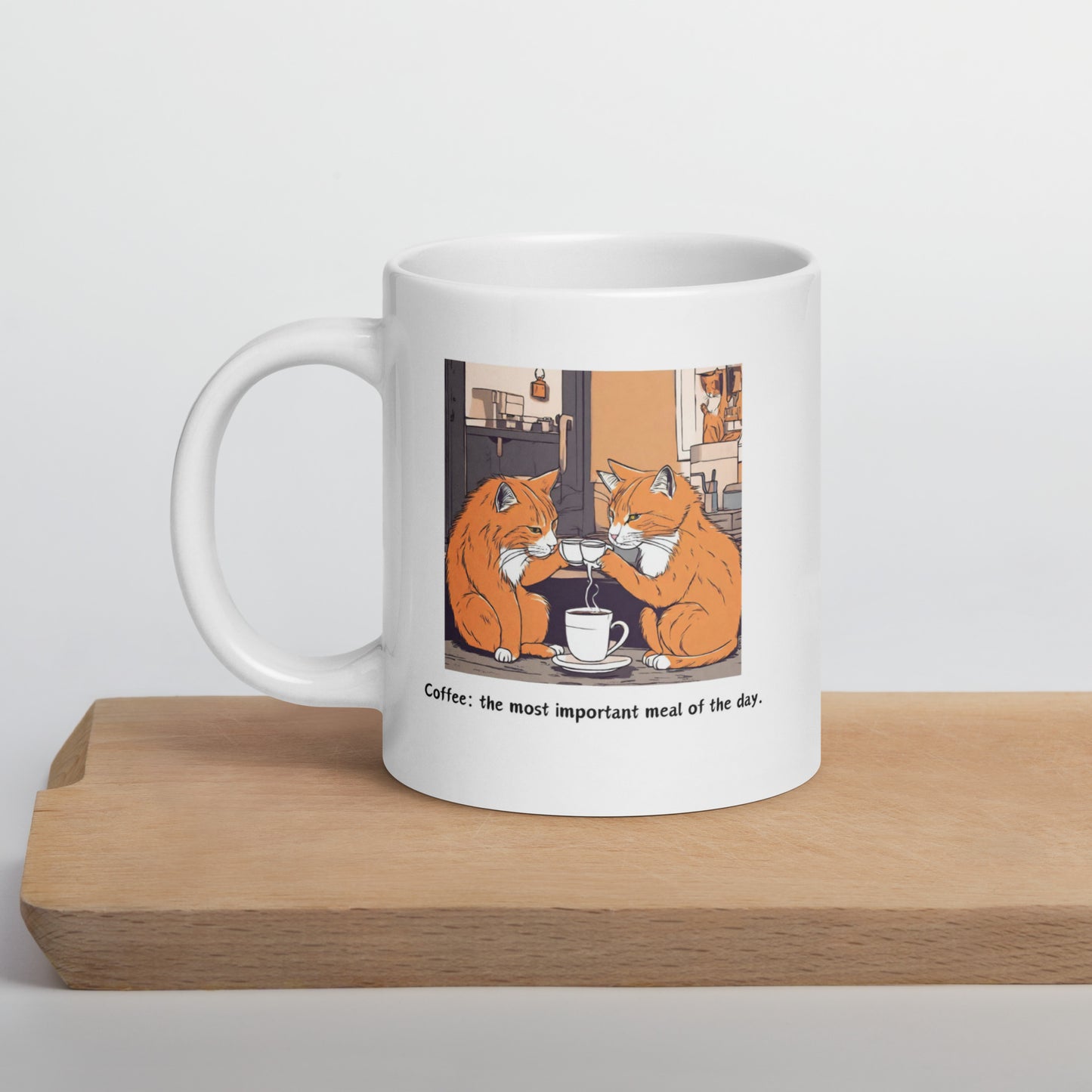 Pick Me Up Quote with Cats Coffee Mug