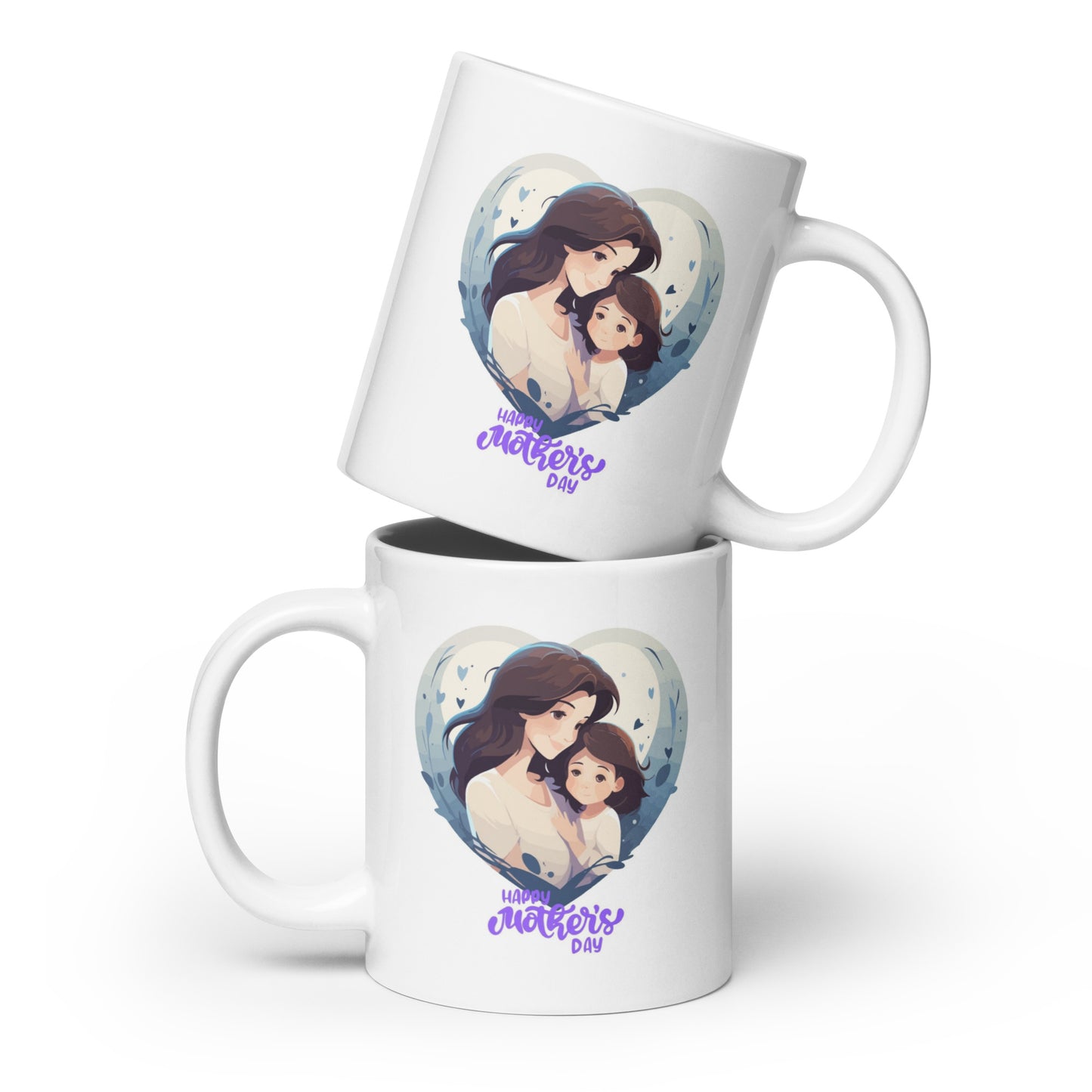Mothers Day Coffee Mug (Blue Heart)