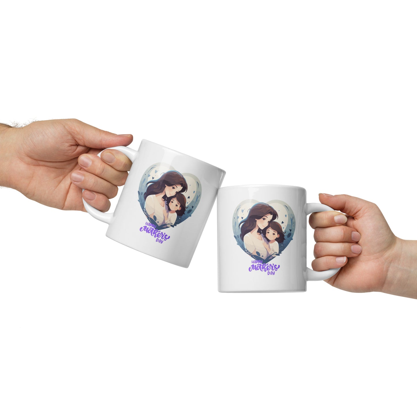 Mothers Day Coffee Mug (Blue Heart)