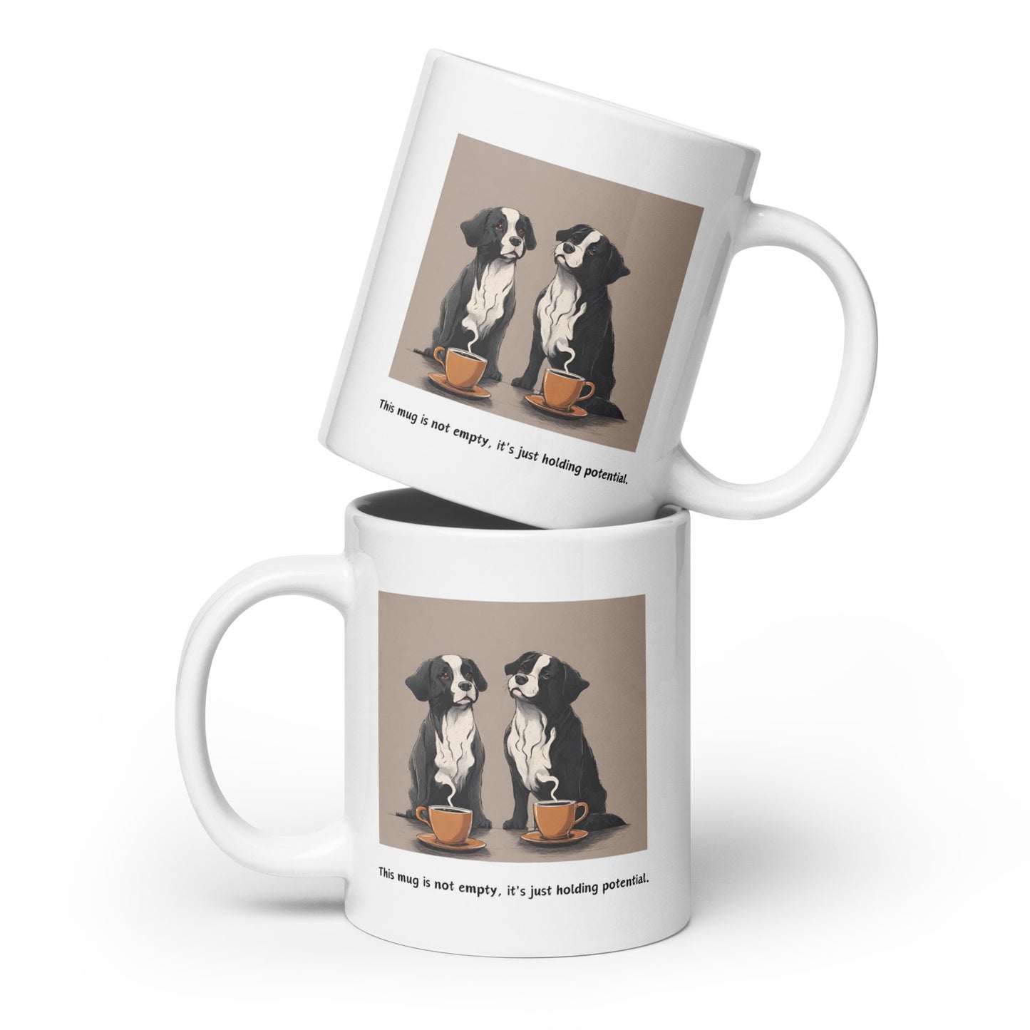 Pick Me Up Quote with Dogs Coffee Mug