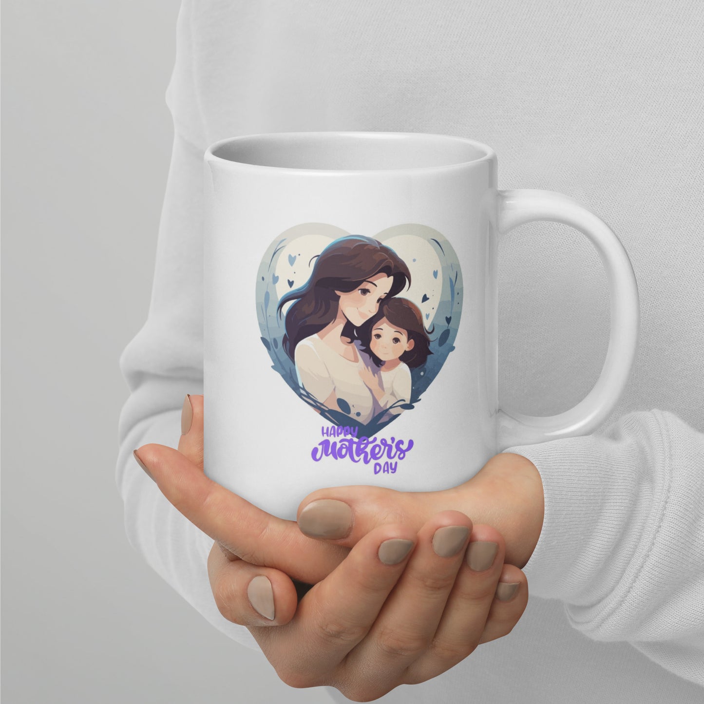 Mothers Day Coffee Mug (Blue Heart)