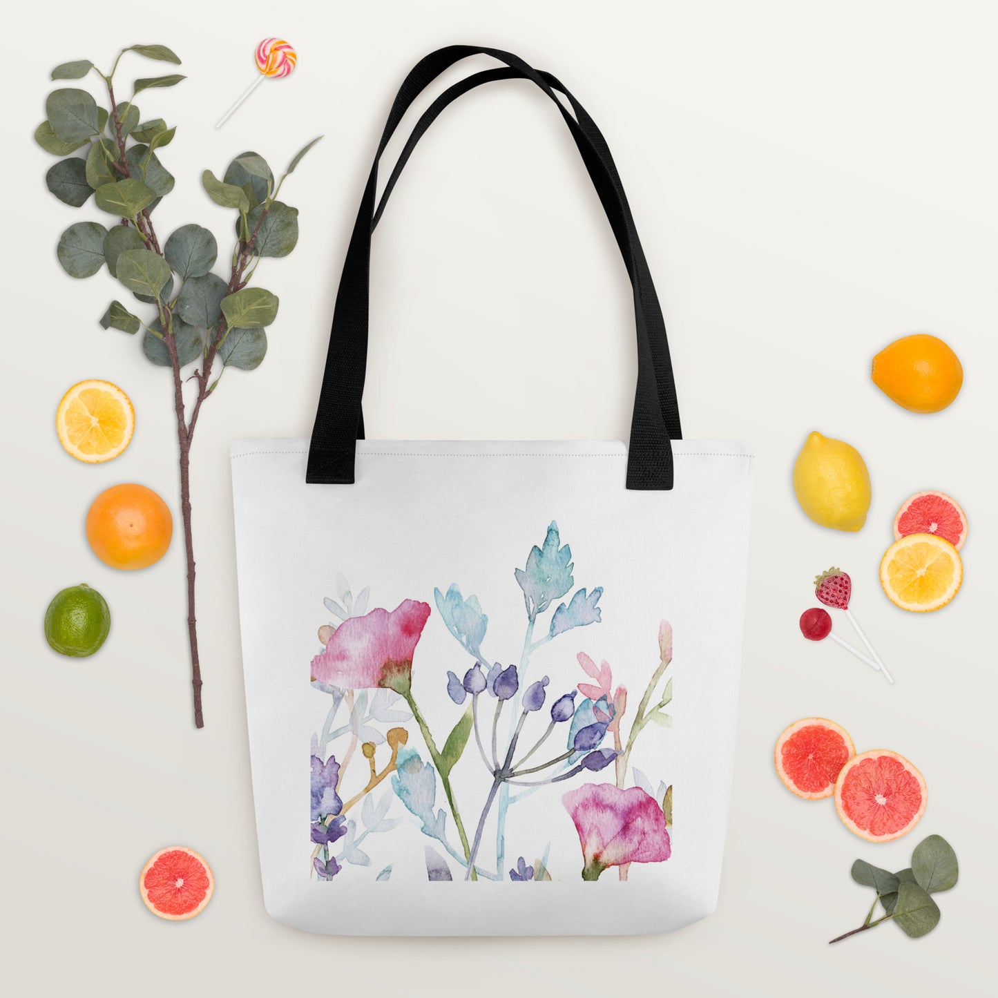 Pastel flowers 3 Tote bag