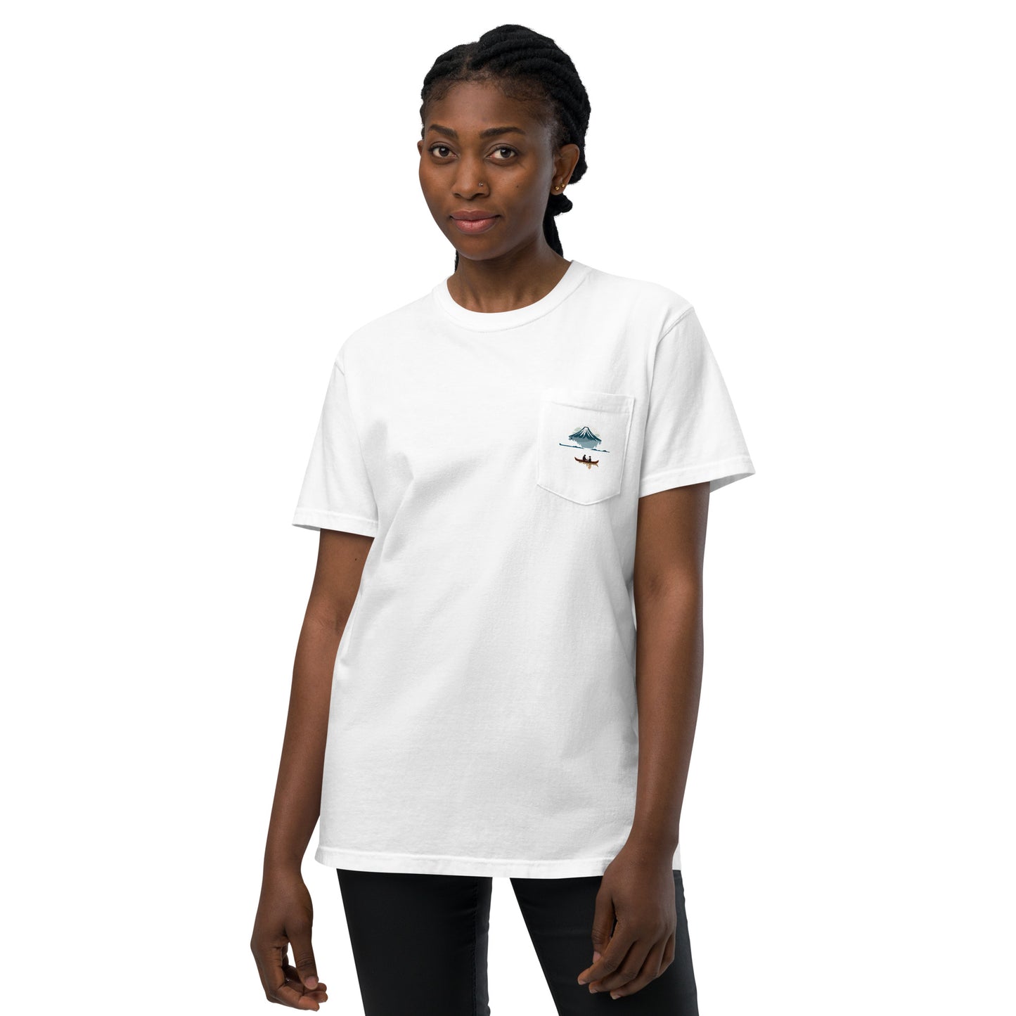 Unisex garment-dyed pocket t-shirt